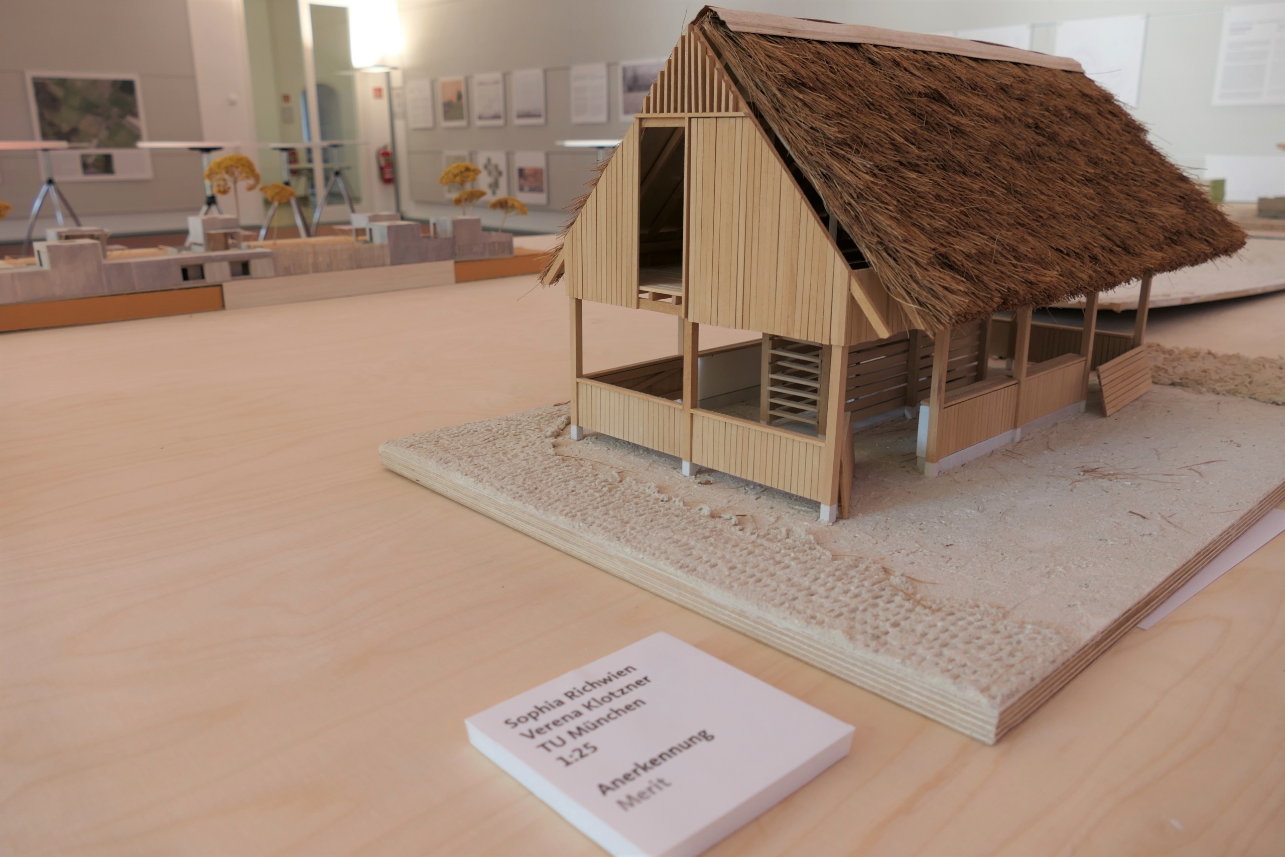 Blick in die Ausstellung "Architektur für Schweine" - Foto: Melina Beierle/ Architektenkammer NRW